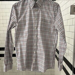 Brooks Brothers Red and Blue Casual Button Down Shirt